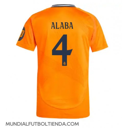 Camiseta Real Madrid David Alaba #4 Segunda Equipación Replica 2024-25 mangas cortas